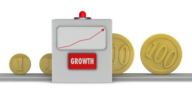 Growth machine clipart