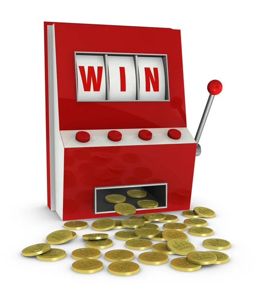 Winning at slot machine — Stock Photo, Image