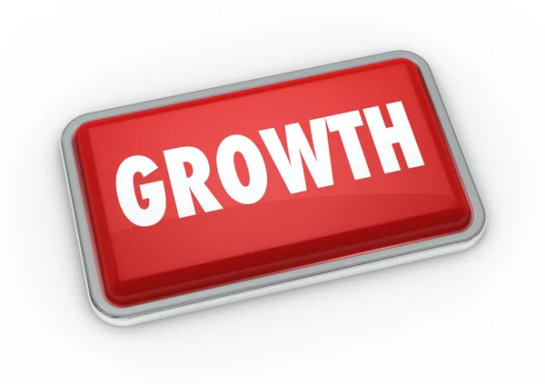 Tlačítko růst — Stock fotografie