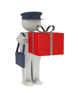 Receiving a gift clipart