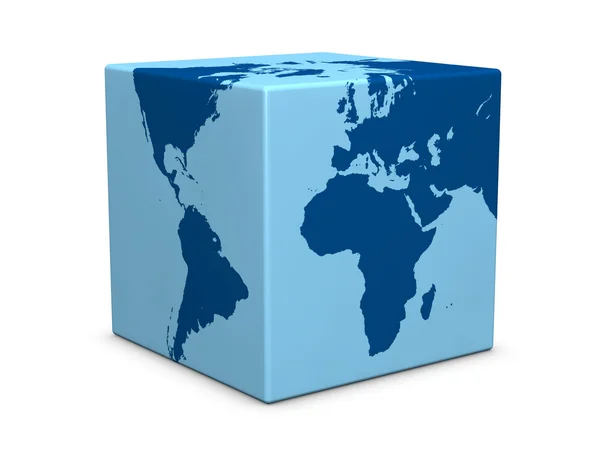 Cubo mondiale — Foto Stock