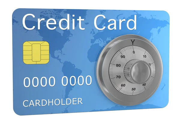 Kreditkort säkrat — Stockfoto