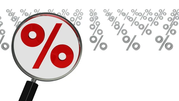 Big percentage symbol — Stock Photo, Image