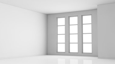 Empty room clipart