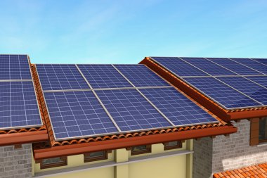 Solar panels clipart