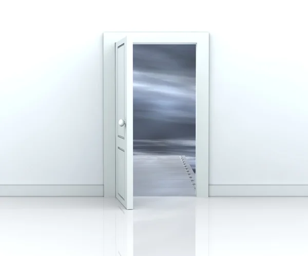 Drzwi w nieznane — Zdjęcie stockowe