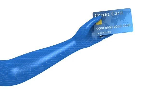 Using a credit card — Stock Photo, Image