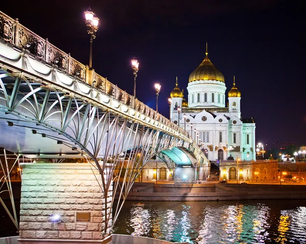 Bron och Kristus Frälsarens katedral — Stockfoto