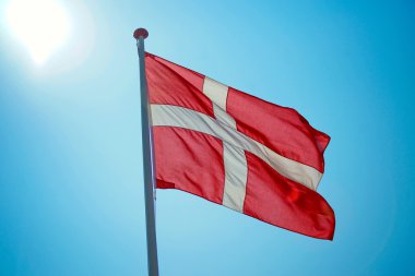 Danish flag clipart