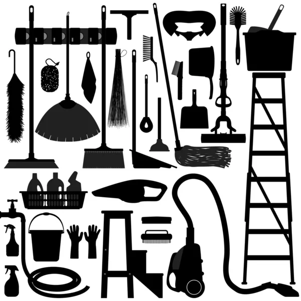 Equipo de herramientas domésticas — Vector de stock
