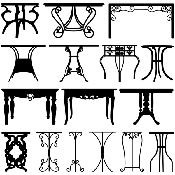 Bureau de table Design de meubles à la maison — Image vectorielle