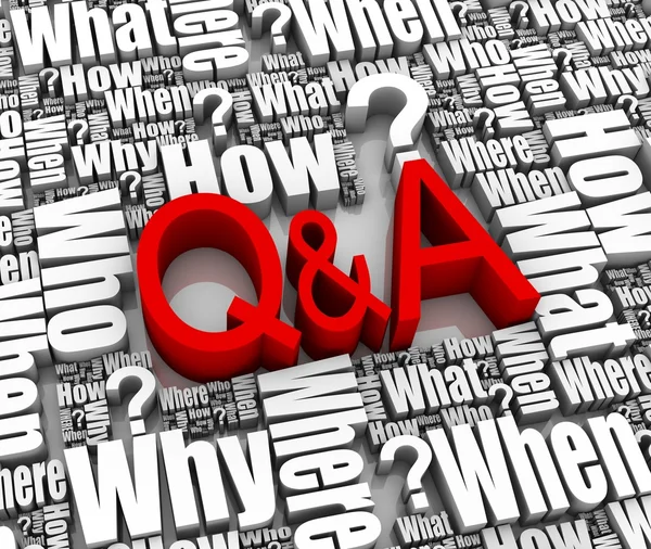 Questions and Answers — Stock Photo, Image