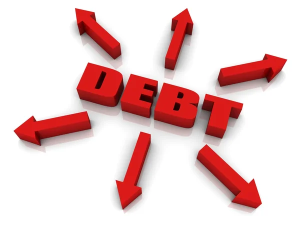Debt Growth — Stock Photo, Image