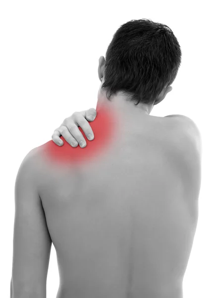 Біль у плечі — стокове фото