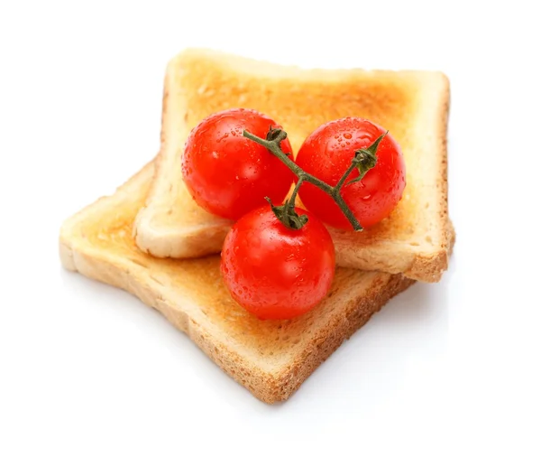 烤面包和番茄 — 图库照片