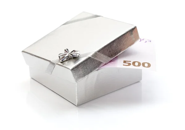 Caja de regalo de dinero —  Fotos de Stock