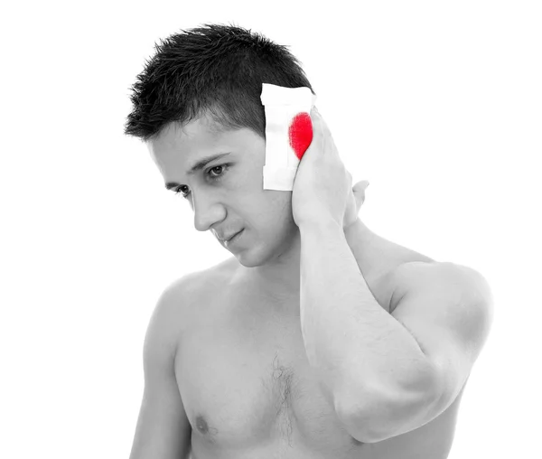 Wound on ear — Stock Photo, Image