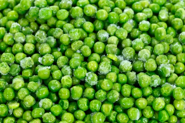 Heap of frozen peas — Stock Photo, Image