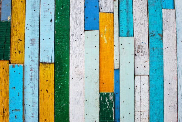 Vintage colorido fundo de madeira — Fotografia de Stock