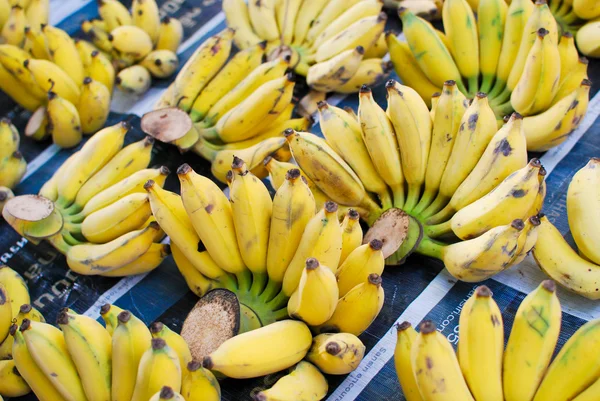 stock image Bunch of fresh banana in market