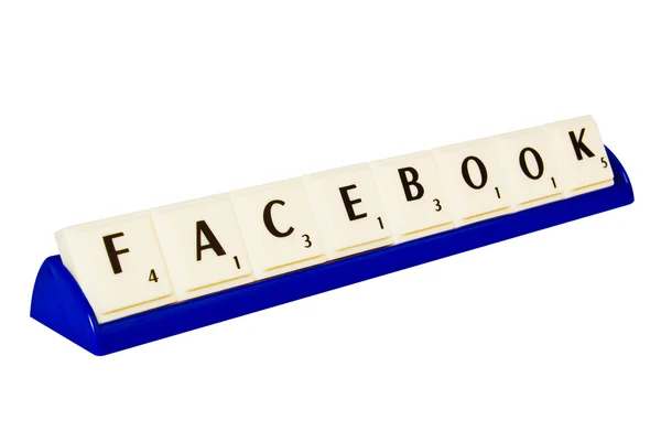 Facebook letter isolated — Stock Photo, Image
