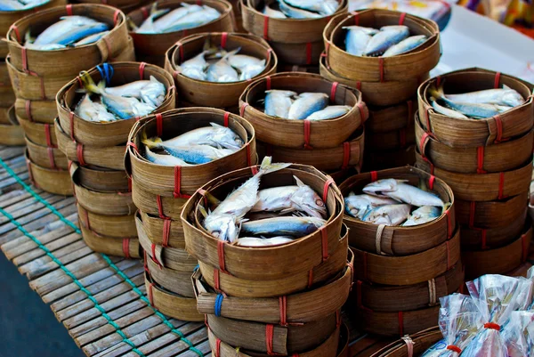 Fresh mackerel in market — Stock Photo, Image
