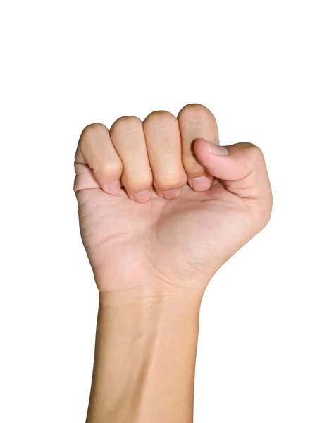 Кулак рука ізольовані — стокове фото
