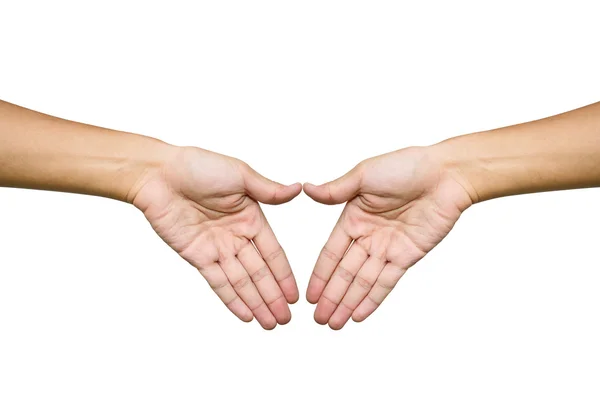 Hand trying to touch together — Stock Photo, Image