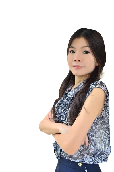 Portré gyönyörű ázsiai nő — Stock Fotó