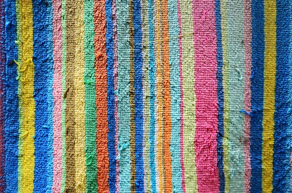 Ancienne texture de tissu coloré vintage — Photo