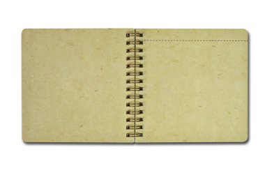 kahverengi geri dönüşüm kağıt defter