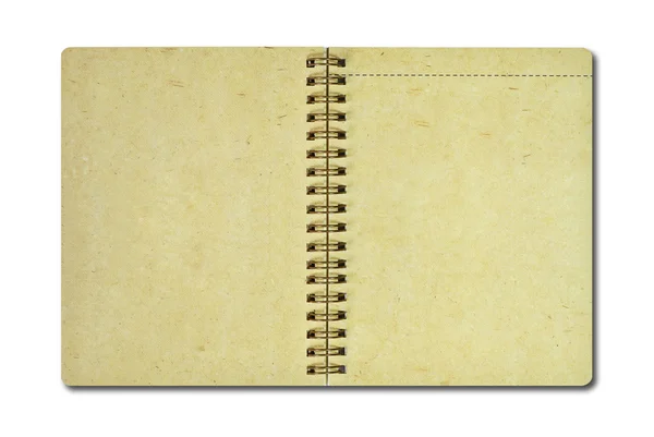 Barna recycle papír notebook — Stock Fotó