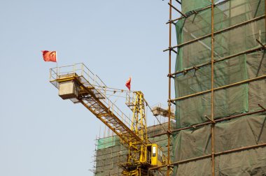 Construction sites in China clipart
