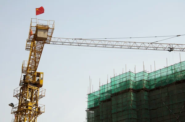 El sitio de construcción de China — Foto de Stock