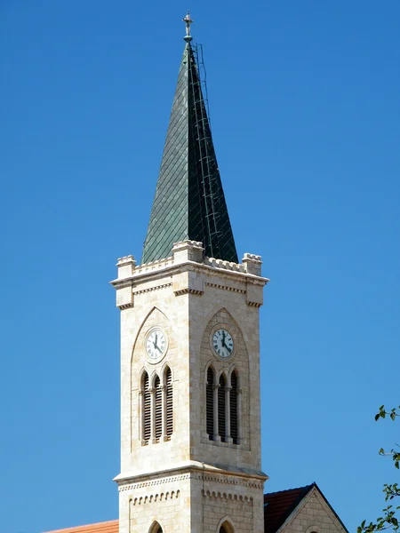 Jaffa franziskanischen Kirchturm März 2011 — Stockfoto
