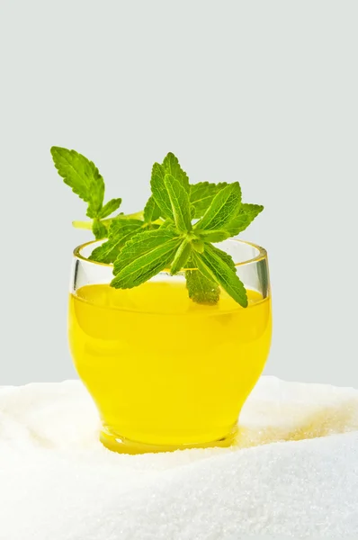 Stevia rebaudiana el soporte herbal para el azúcar —  Fotos de Stock