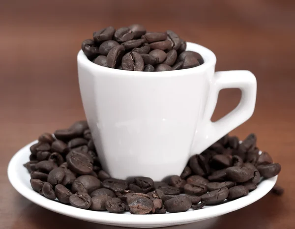 Kaffebönor cup — Stockfoto