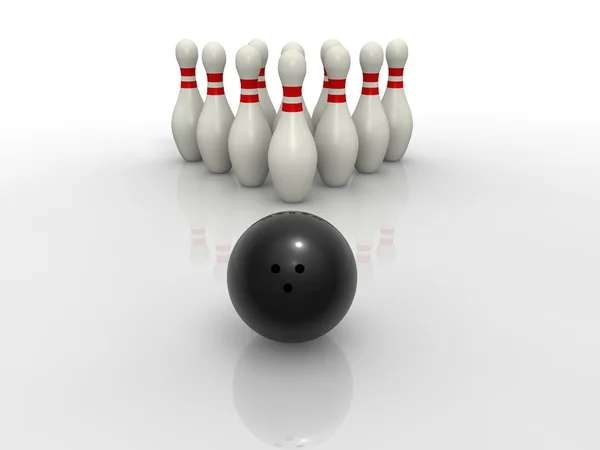 Bowling koncept — Stockfoto