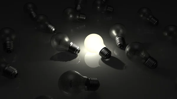 Elektrisk lampa koncept — Stockfoto