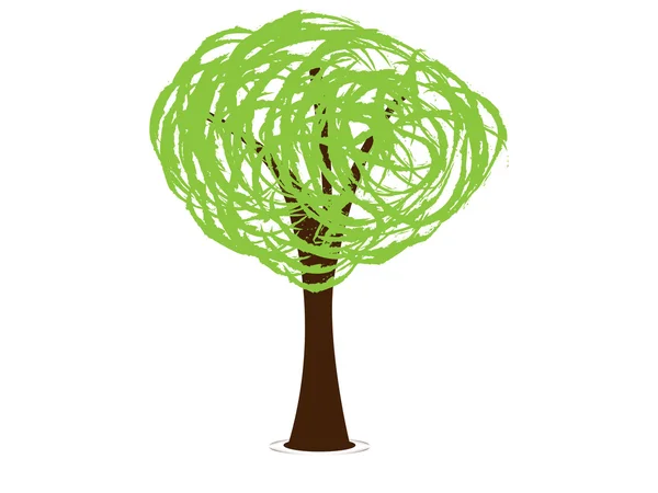 Icono de árbol verde — Archivo Imágenes Vectoriales