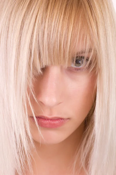 Closeup of blond girl — Stock Photo, Image