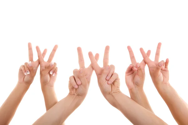 Stock image Fingers point www symbol