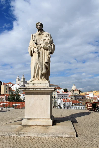 Estátua de São Vicente em Lisboa — Fotografia de Stock