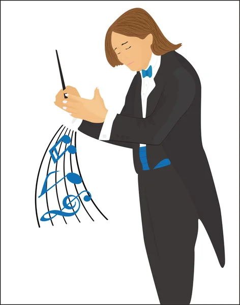 Chef d'orchestre — Image vectorielle