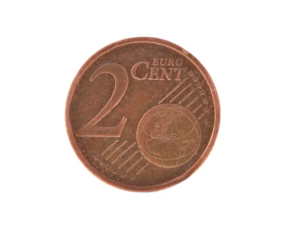 Dva cent euro — Stock fotografie