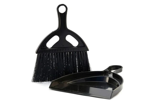 Siyah fırça ve faraş — Stok fotoğraf