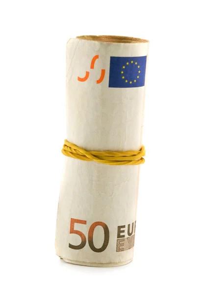 Euro roll — Stock Photo, Image