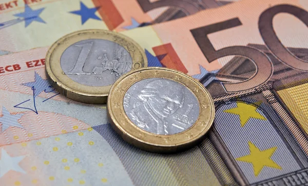 Unión Europea moneda —  Fotos de Stock
