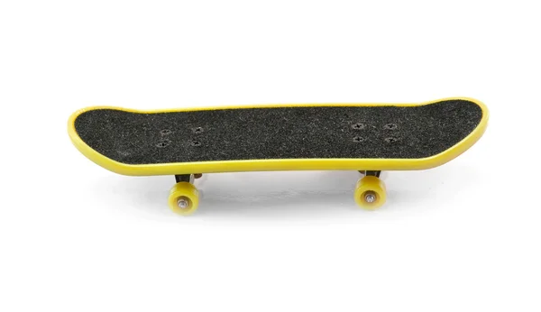 Жовтий скейтборд — стокове фото
