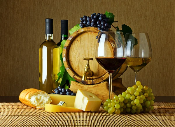Vino e formaggio — Foto Stock